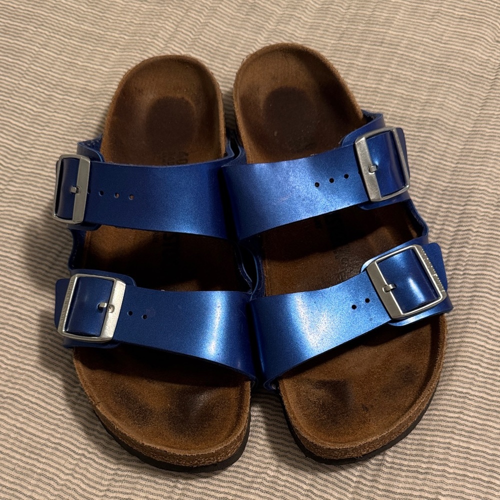 Blue Birkenstock Sandals